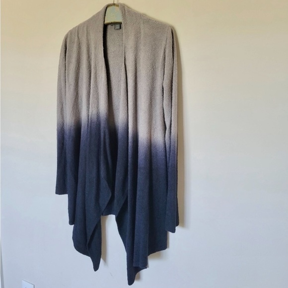 Barefoot Dreams Ombré cozy chic lite drape front calypso wrap open cardigan -S/M - Picture 4 of 8